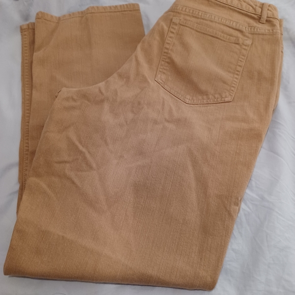 Sz 16 Tan Denim Like Coldwater Creek pants - Picture 4 of 6